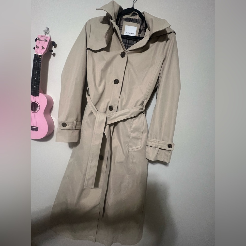 Brand Weatherproof, Waterproof Cream Trench Coat - Picture 2 of 6